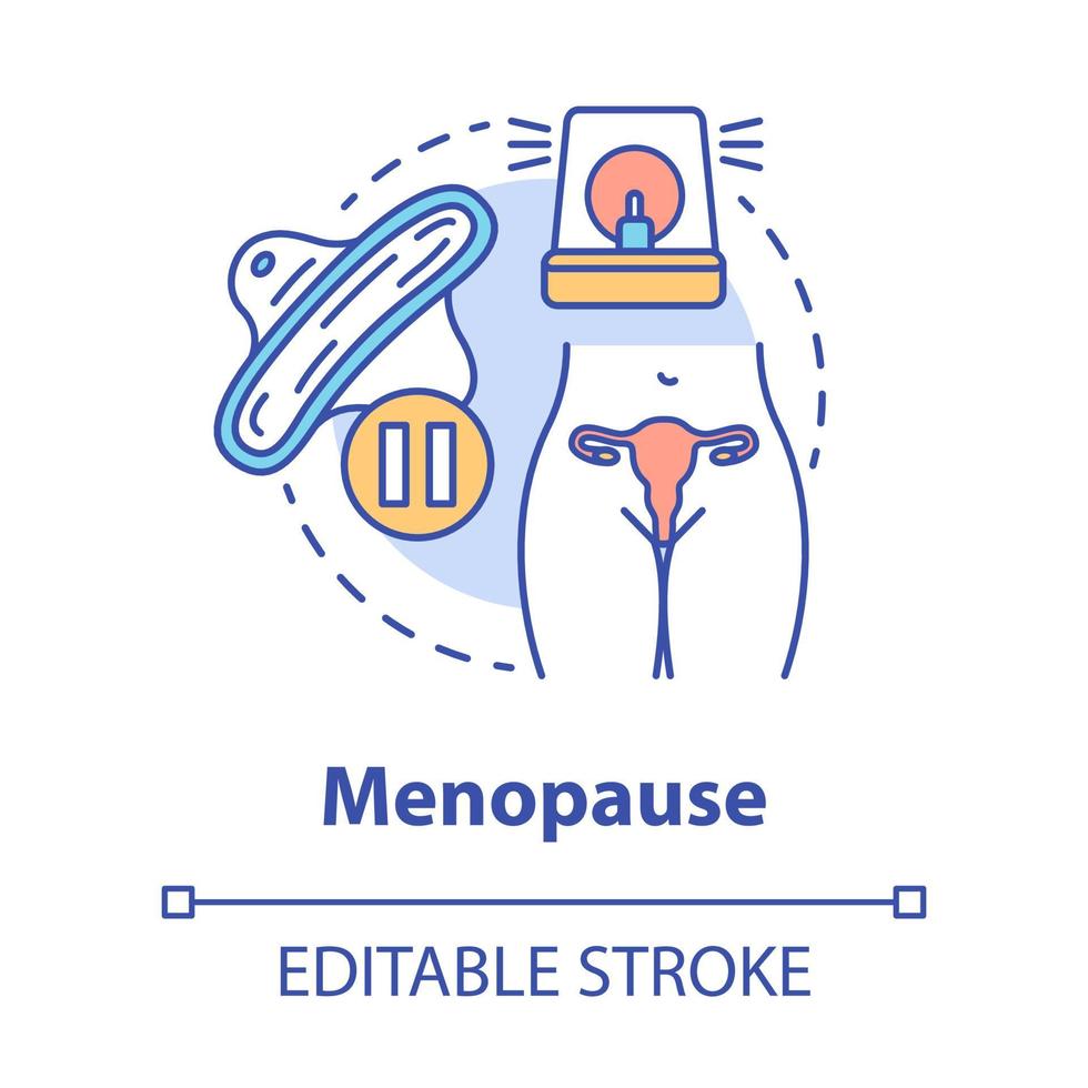 ícone do conceito de menopausa vetor