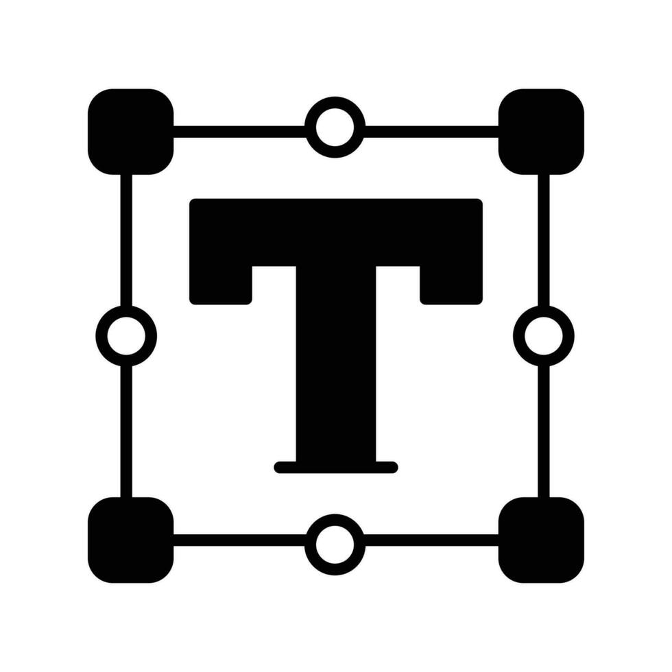 a surpreendente ícone do texto ferramenta dentro plano estilo, pronto para usar ícone vetor