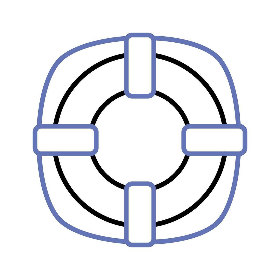 bóia salva-vidas ícone dentro fofa estilo isolado em branco fundo, lindo vetor do Salva-vidas