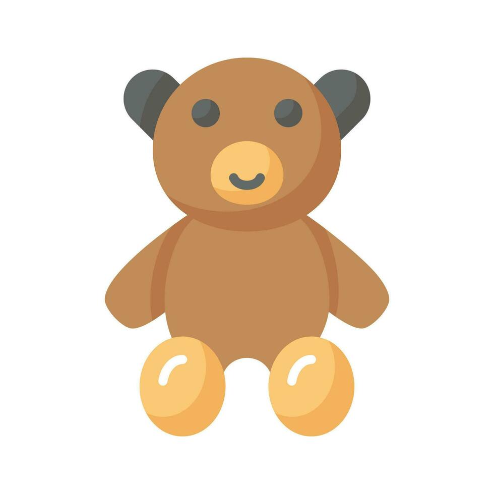 Urso de pelúcia Urso ícone dentro na moda Projeto estilo, fofa Urso de pelúcia Urso vetor para crianças jogando
