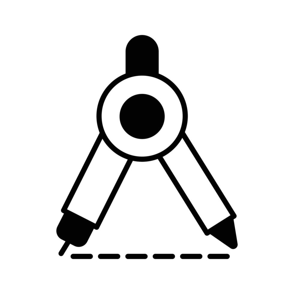 agarrar isto surpreendente vetor Projeto do geometria bússola ícone, plano ícone Projeto do elaboração ferramenta