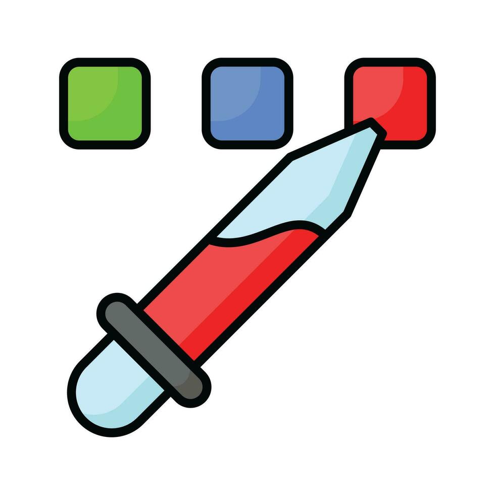 Customizável ícone do conta-gotas dentro moderno estilo, cor selecionador vetor, coloração ferramenta vetor