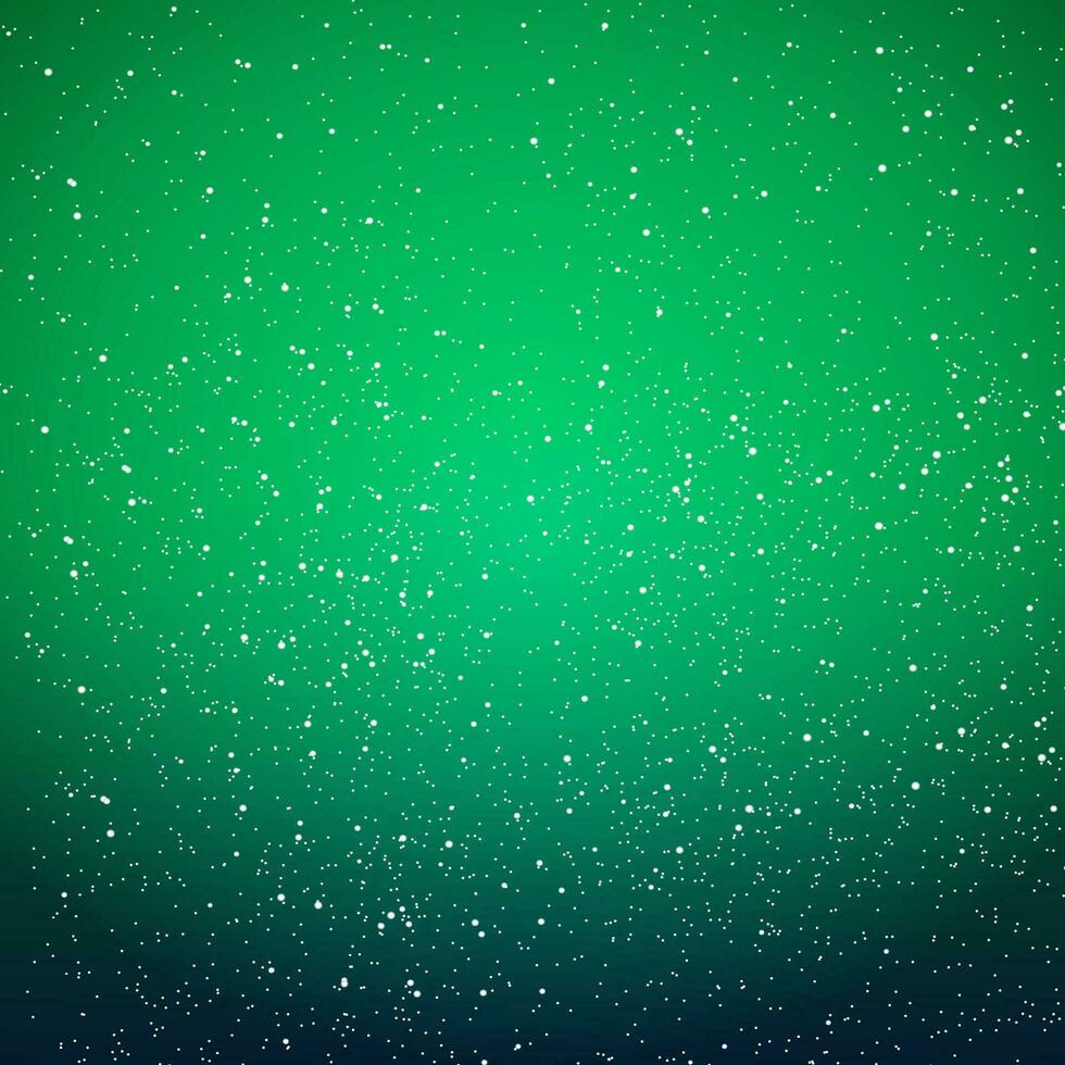 verde inverno fundo com flocos de neve, vetor ilustração
