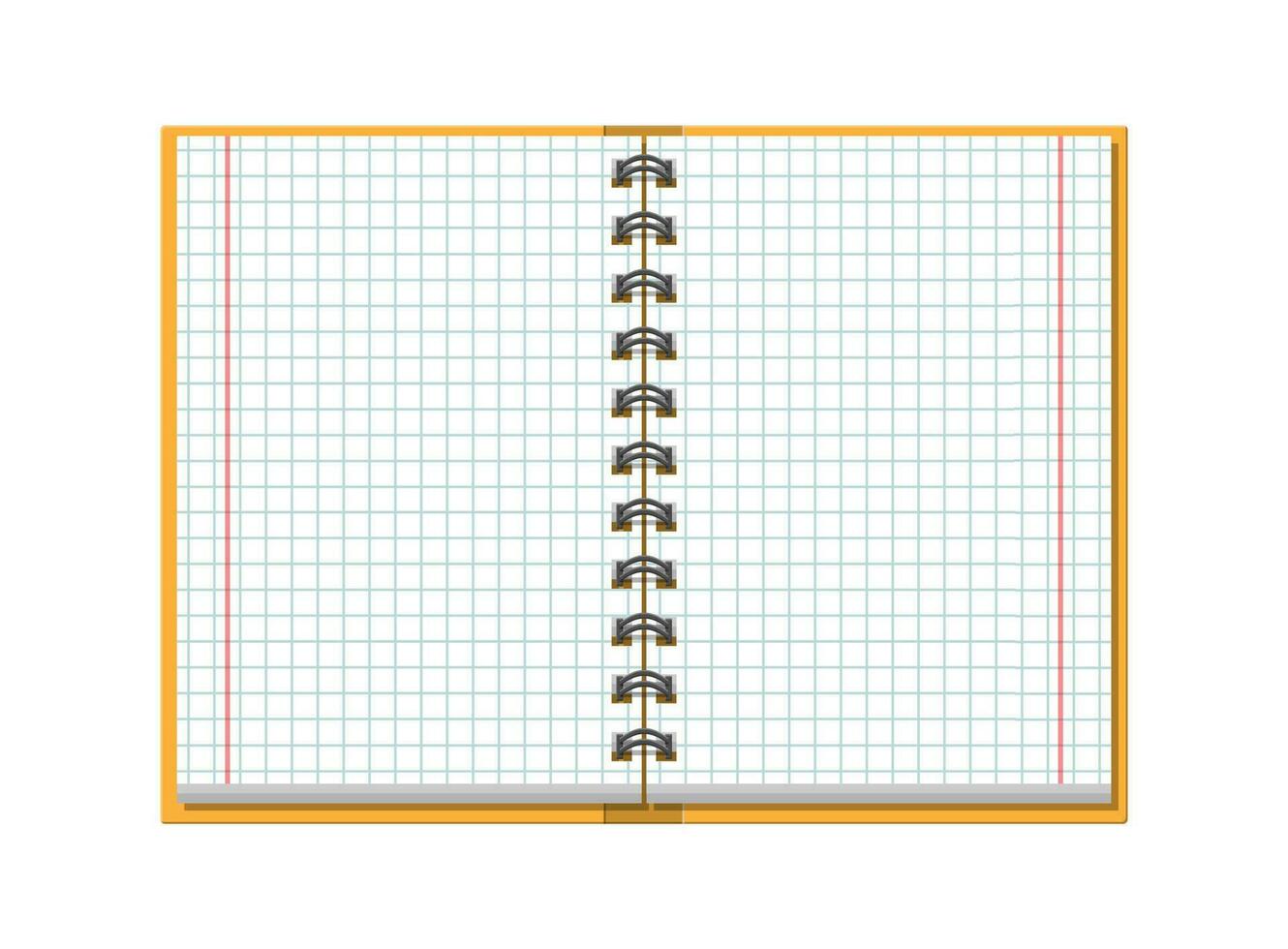 caderno verificado escola papel. escola, negócios, Educação modelo. papelaria. escritório fornecer. vetor ilustração plano estilo