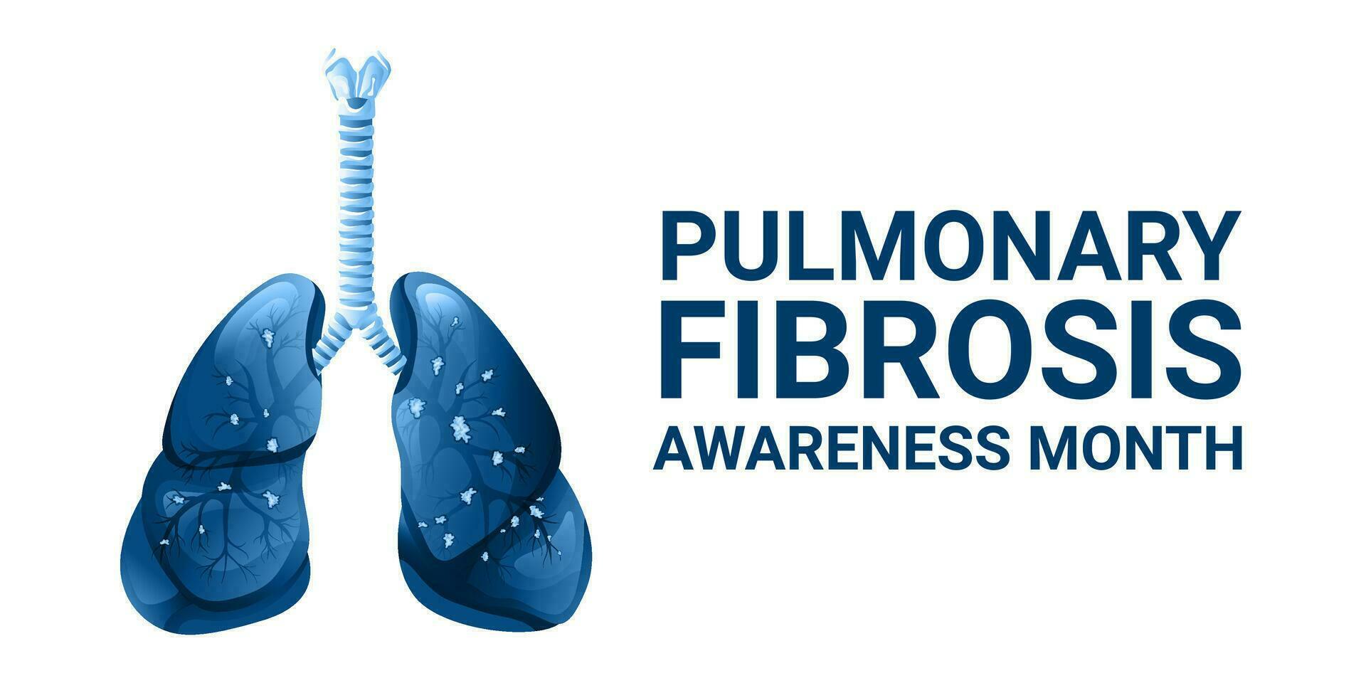 pulmonar fibrose pulmões poster. vetor ilustração isolado em branco fundo