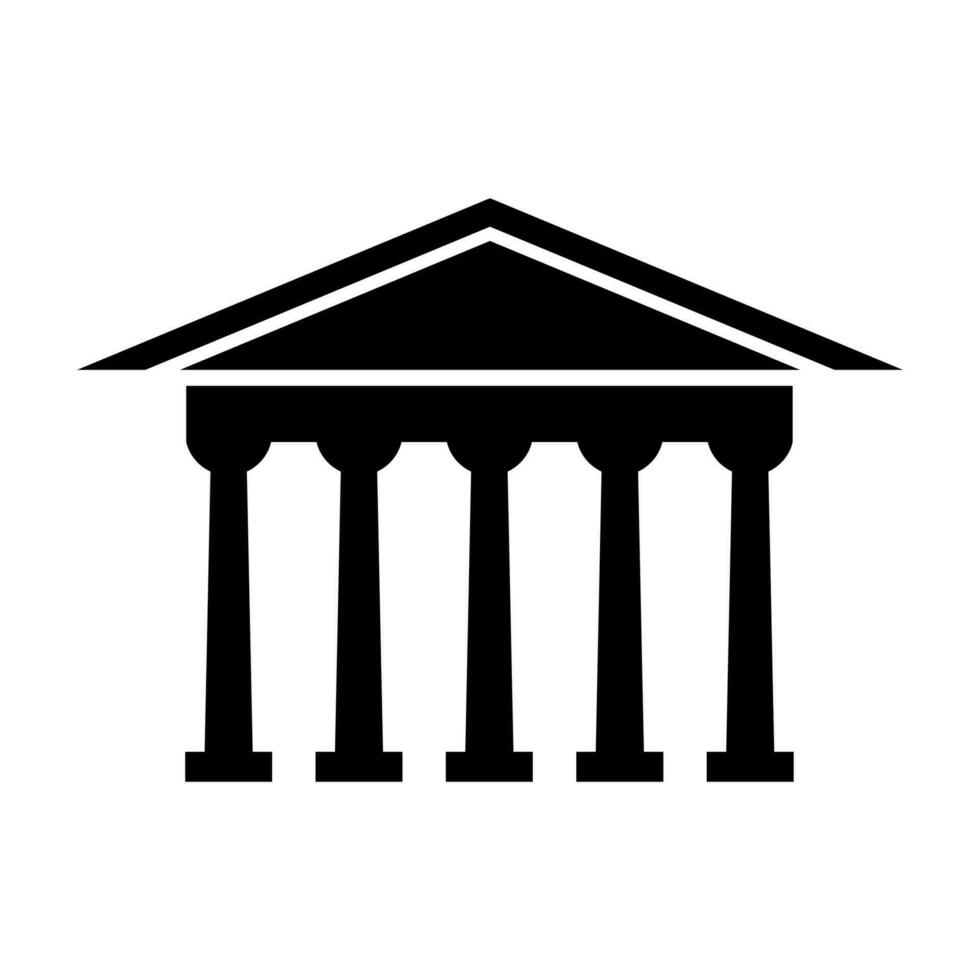 banco Preto vetor ícone isolado em branco fundo