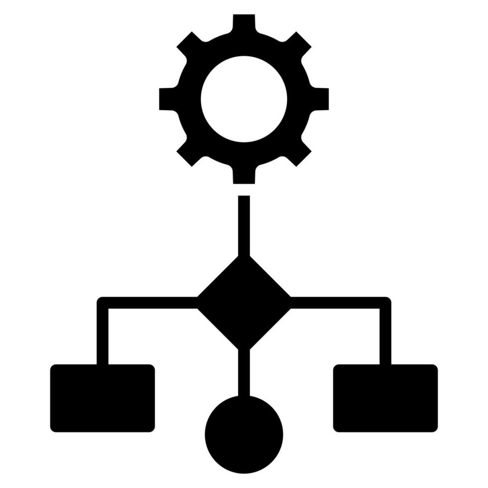 fluxo de trabalho Projeto ícone linha vetor ilustração