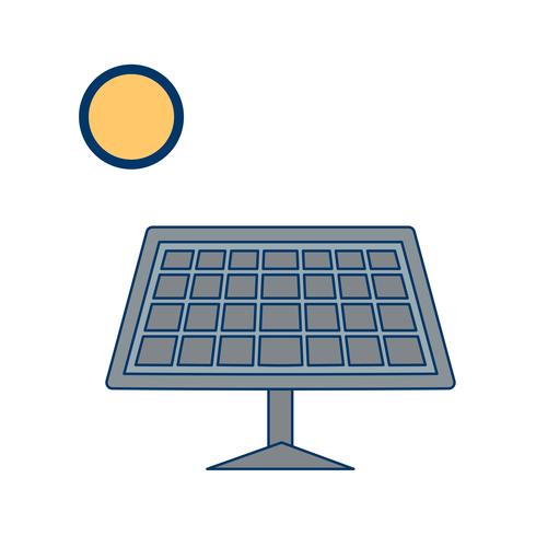 Ícone de vetor de energia solar