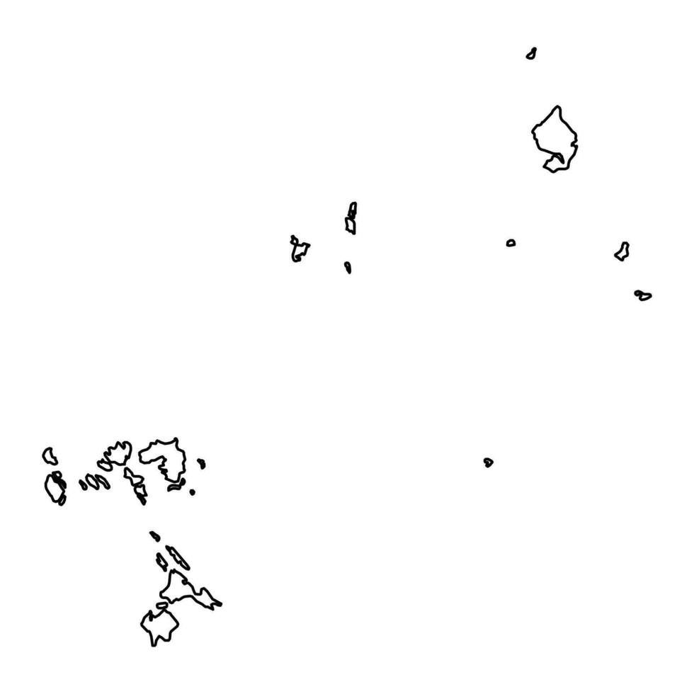 riau ilhas província mapa, administrativo divisão do Indonésia. vetor ilustração.