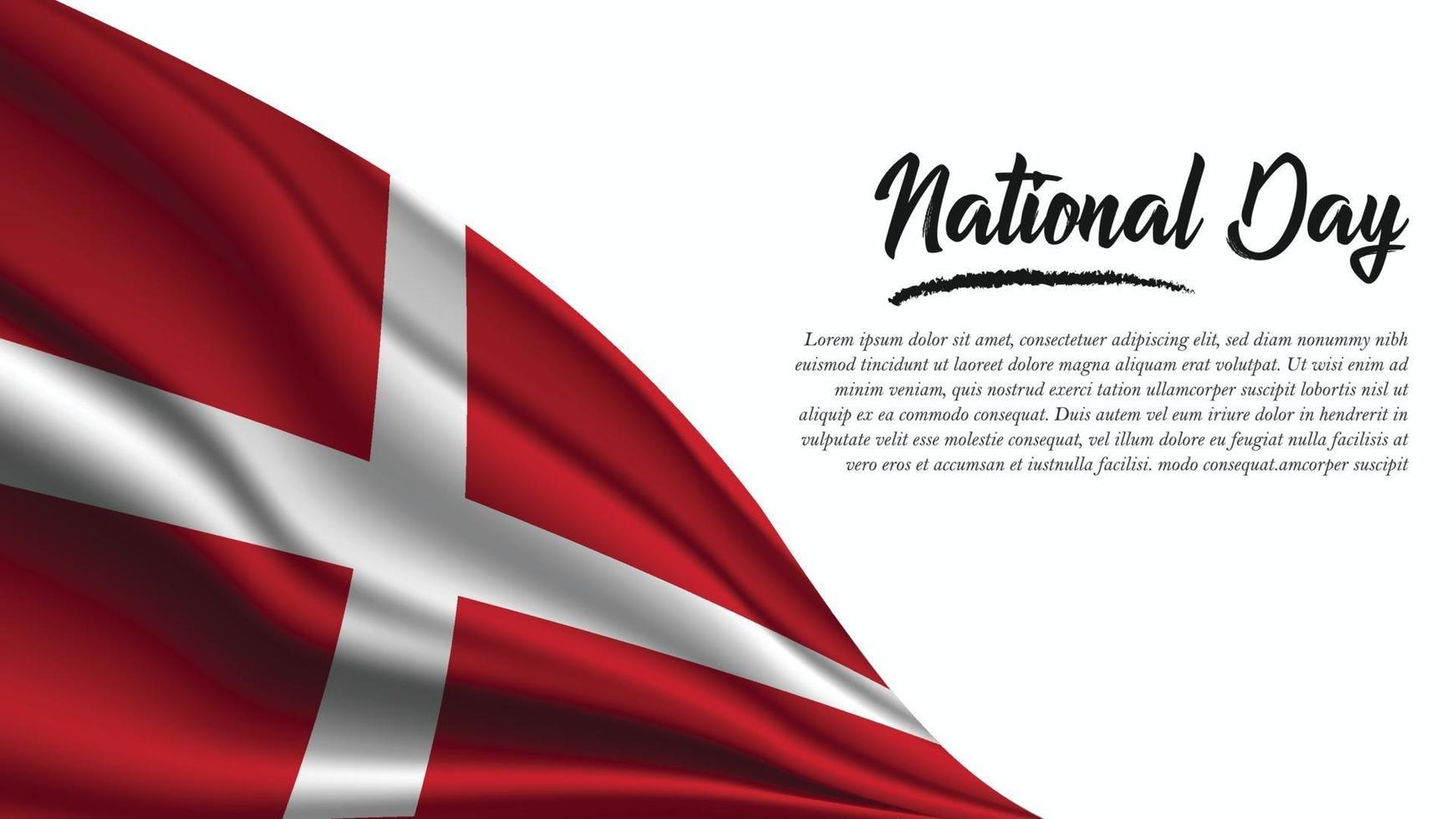 banner do dia nacional com fundo da ordem militar soberana de malta vetor