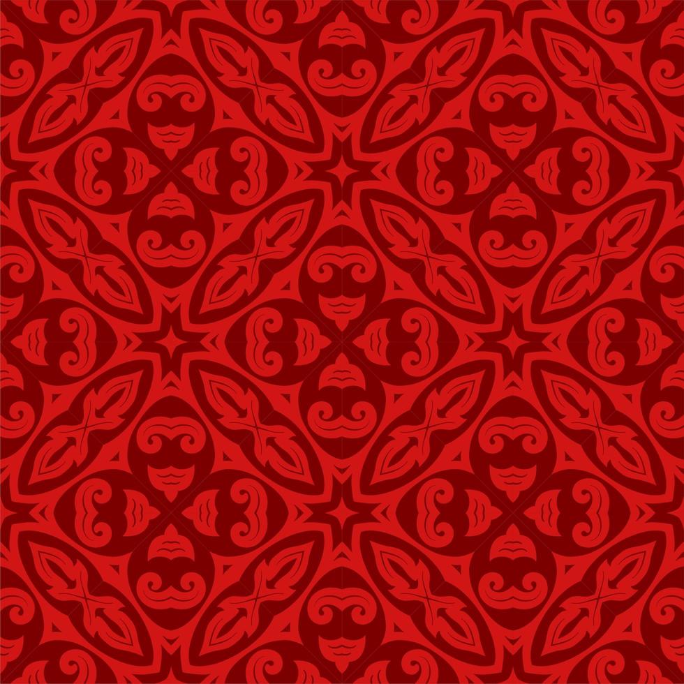 fundo sem emenda do batik. ornamento de padrão songket com estilo vintage vetor