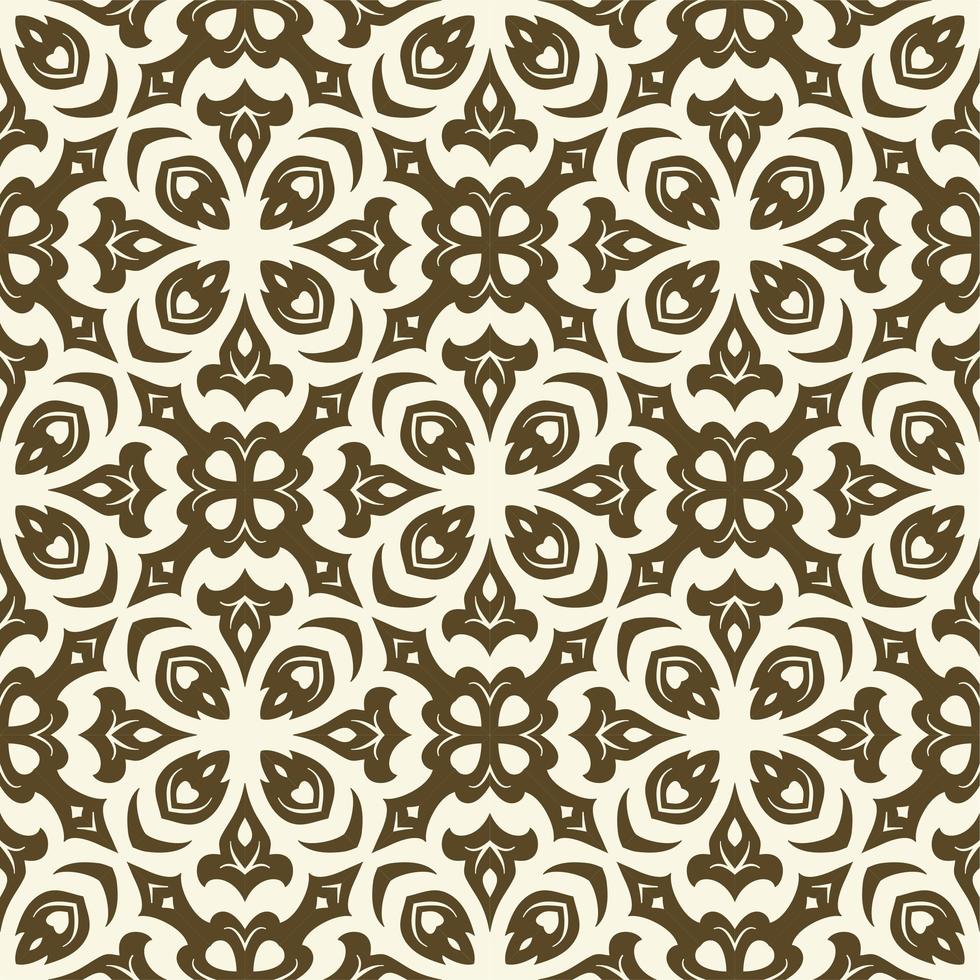 fundo sem emenda do batik. ornamento de padrão songket com estilo vintage vetor