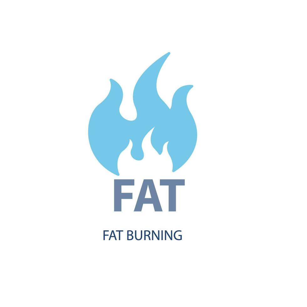 gordo queimando conceito linha ícone. simples elemento ilustração. gordo queimando conceito esboço símbolo Projeto. vetor