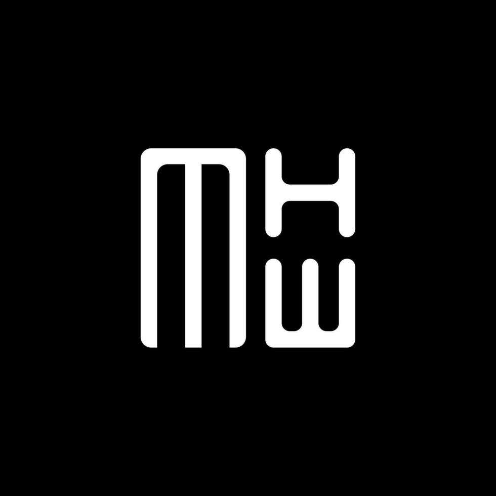 mhw carta logotipo vetor projeto, mhw simples e moderno logotipo. mhw luxuoso alfabeto Projeto