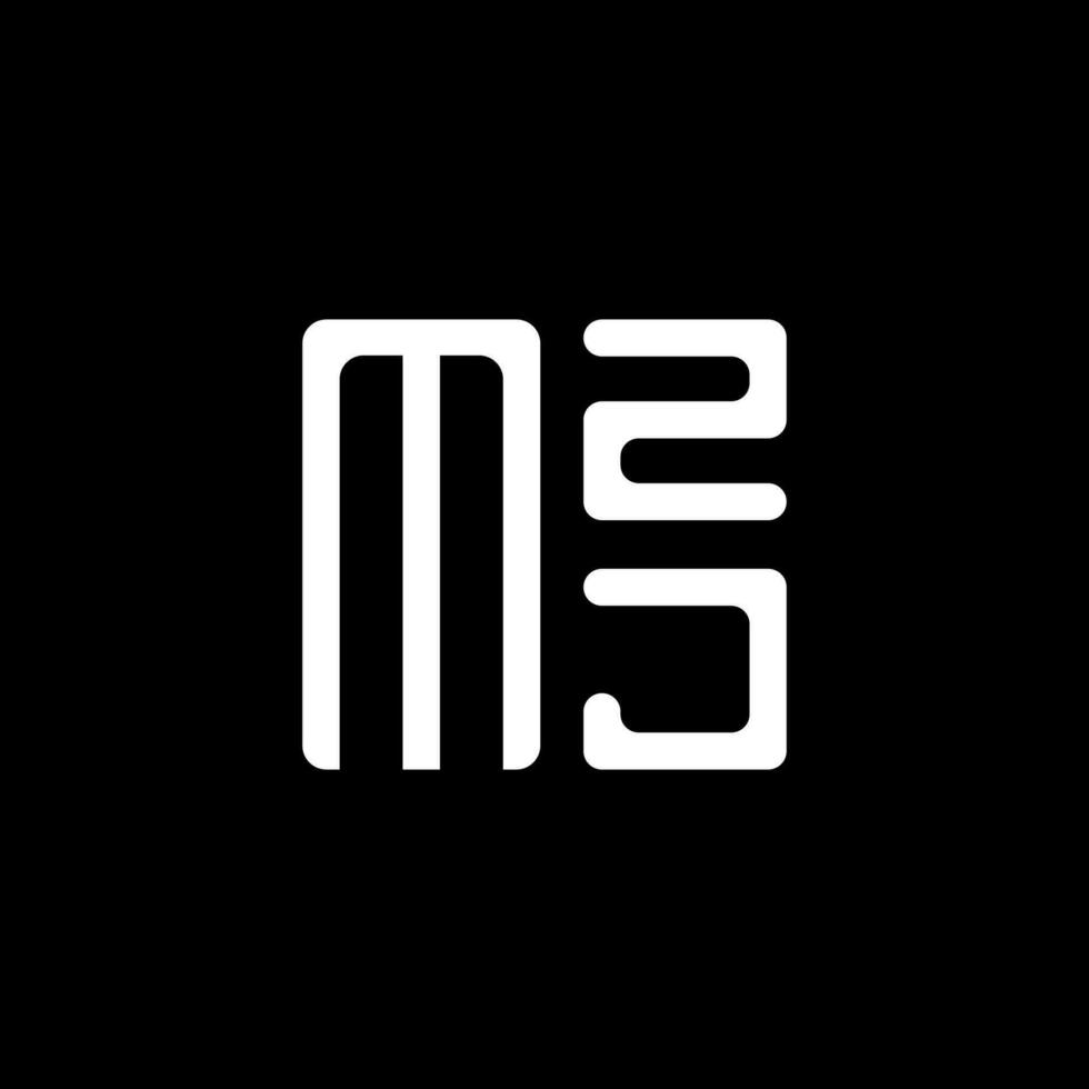 mzj carta logotipo vetor projeto, mzj simples e moderno logotipo. mzj luxuoso alfabeto Projeto