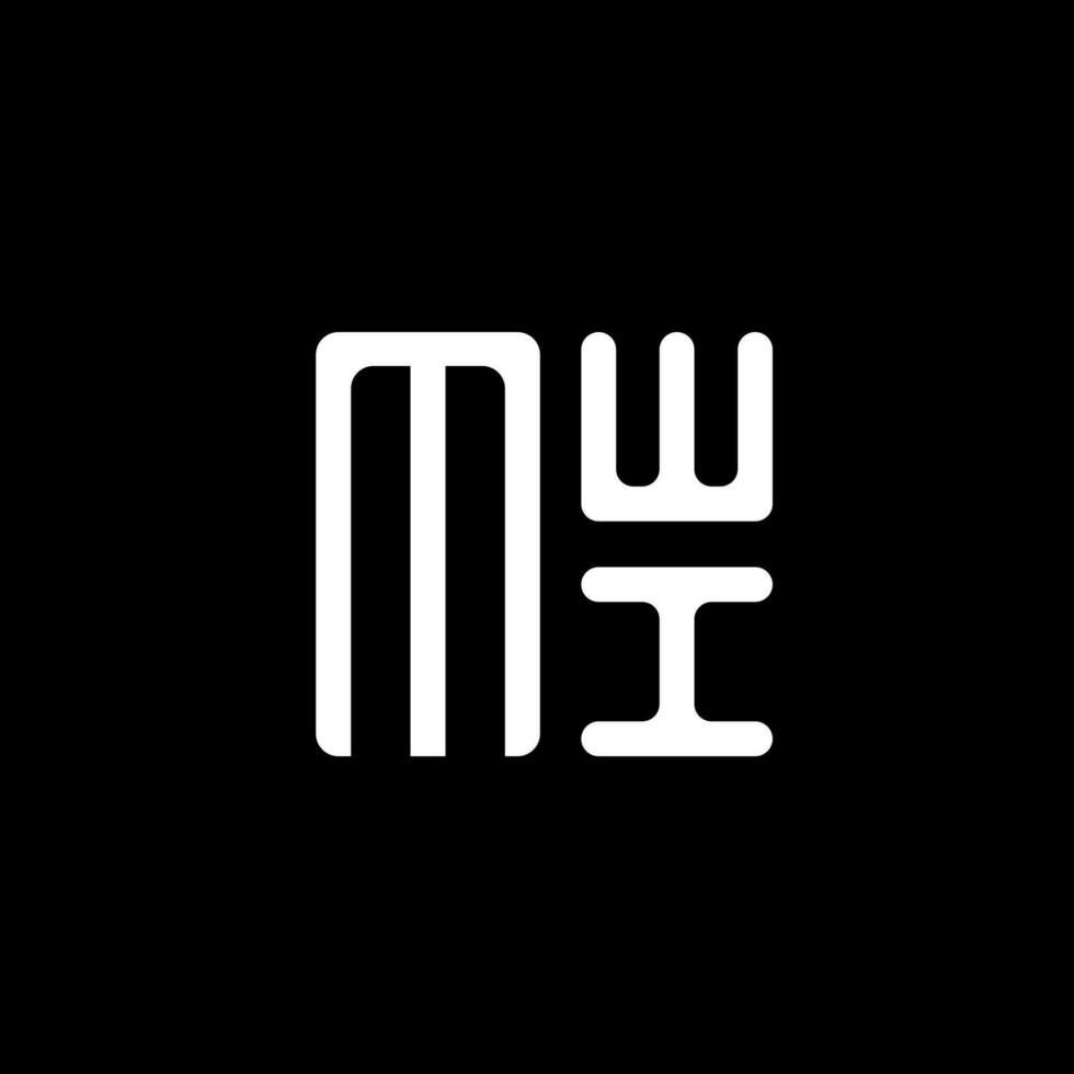 mwi carta logotipo vetor projeto, mwi simples e moderno logotipo. mwi luxuoso alfabeto Projeto