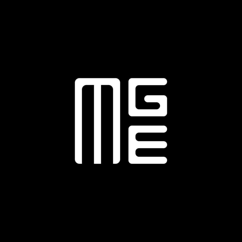 mge carta logotipo vetor projeto, mge simples e moderno logotipo. mge luxuoso alfabeto Projeto