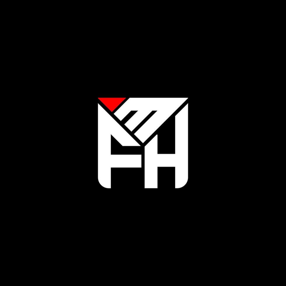 mfh carta logotipo vetor projeto, mfh simples e moderno logotipo. mfh luxuoso alfabeto Projeto