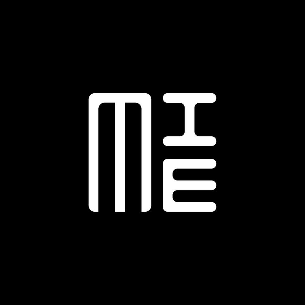 mie carta logotipo vetor projeto, mie simples e moderno logotipo. mie luxuoso alfabeto Projeto