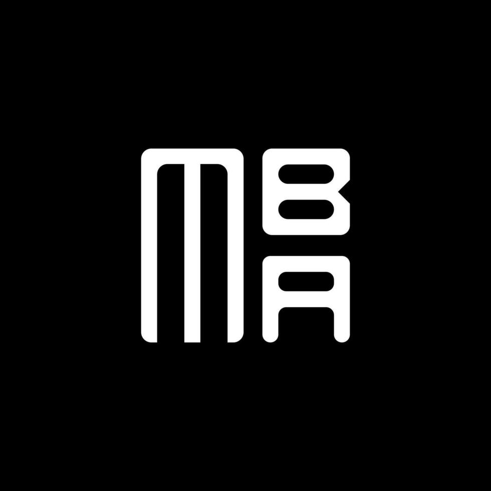 mba carta logotipo vetor projeto, mba simples e moderno logotipo. mba luxuoso alfabeto Projeto