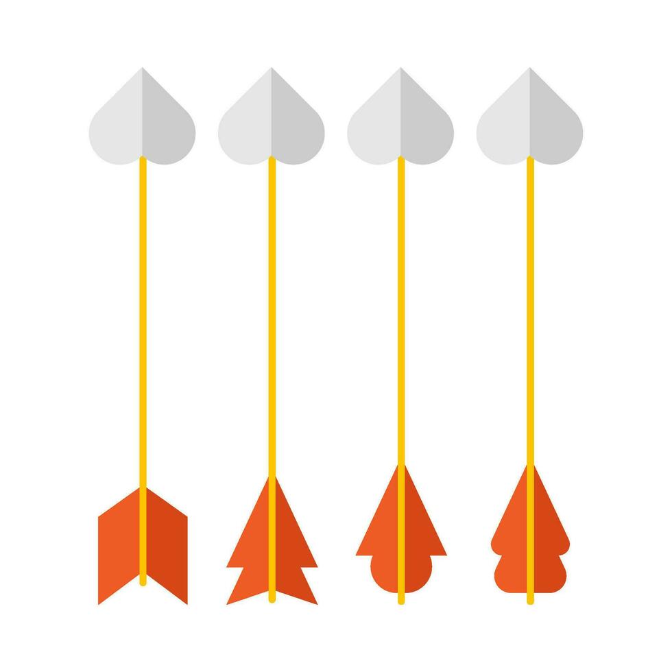 plano ilustração do Setas; flechas em isolado fundo vetor
