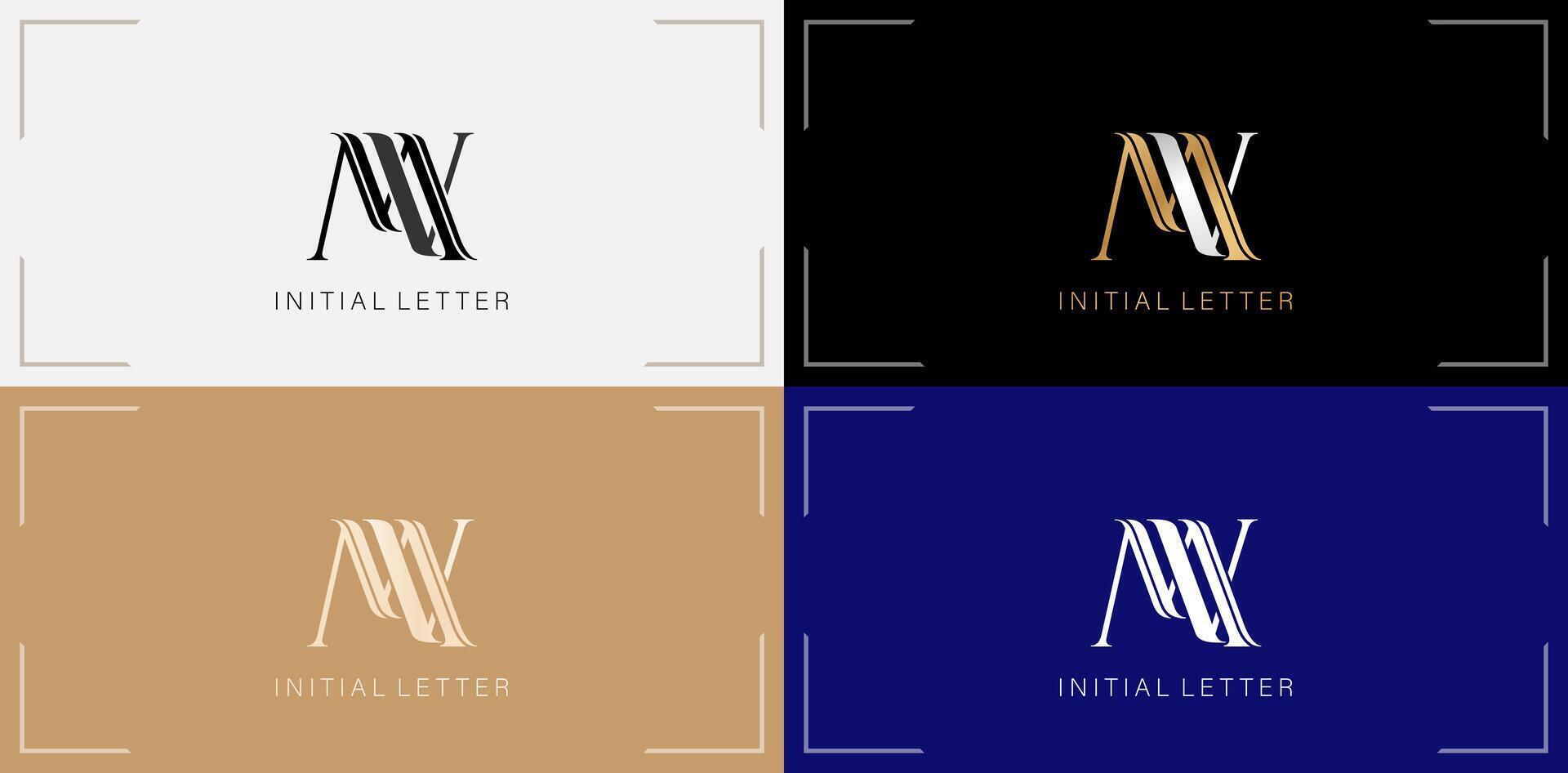 vetor ilustração conjunto do elegante luxo monograma logotipo mv dentro preto, ouro e azul cores para o negócio cartão, branding Publicidades campanhas, tipografia, bordado, cobertura convites, envelope placa símbolo