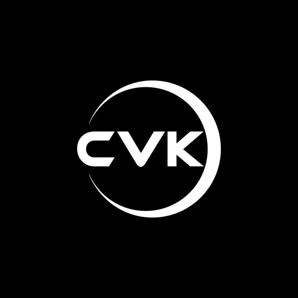 cvk carta logotipo projeto, inspiração para uma único identidade. moderno elegância e criativo Projeto. marca d'água seu sucesso com a impressionante isto logotipo. vetor