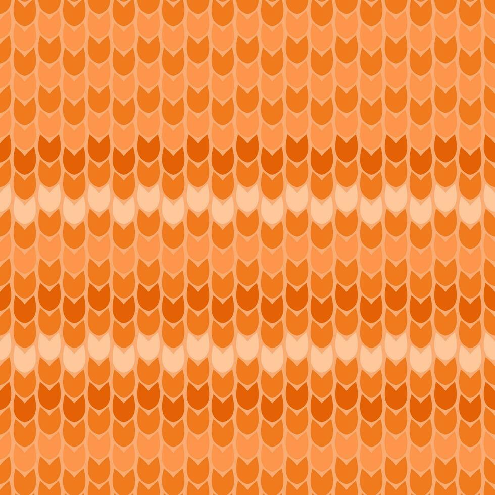 laranja desatado padronizar do trançado rotações do fio com enfeite vetor