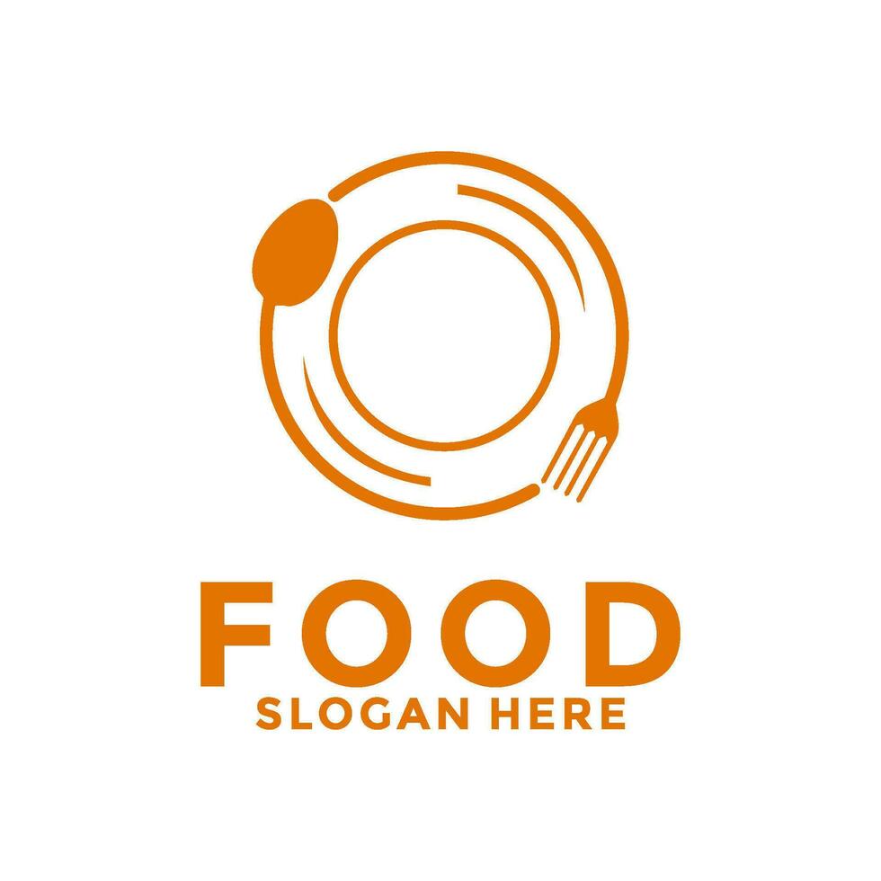 Comida logotipo projeto, cozinha, restaurante, cafeteria e cozinhando logotipo vetor modelo