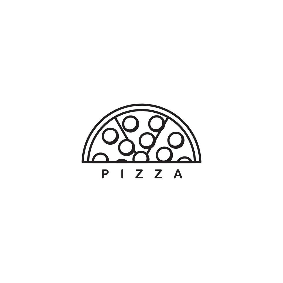 arte vetorial de logotipo de ícone ppizza vetor