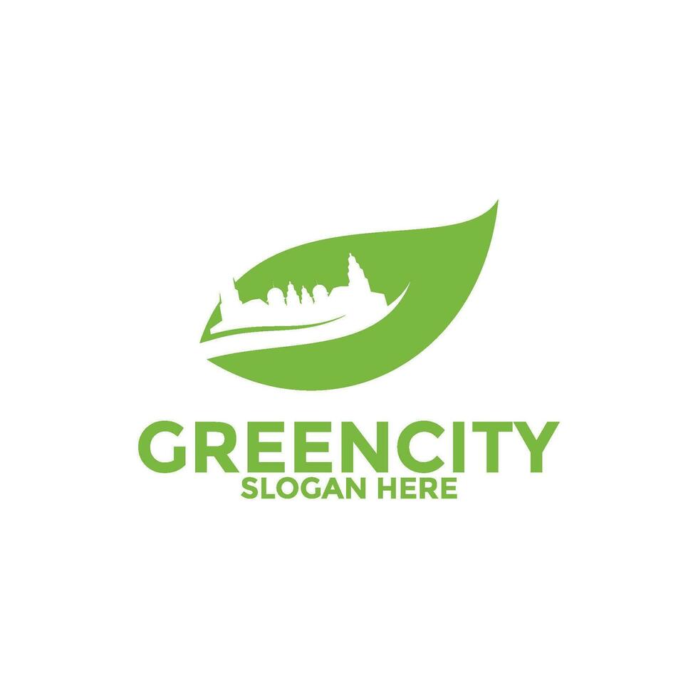 verde cidade logotipo ícone , Boa cidade logotipo vetor modelo