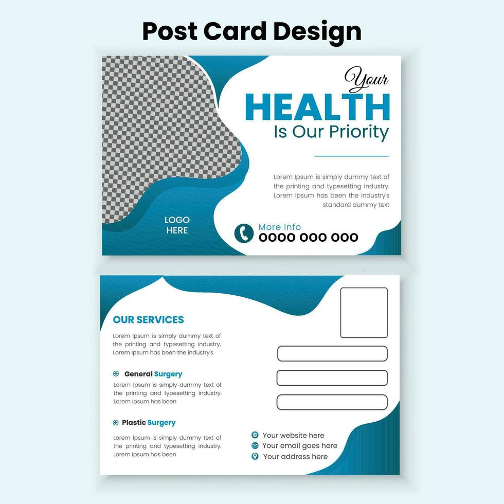 vetor criativo médico saúde Cuidado postar cartão bandeira modelo Projeto