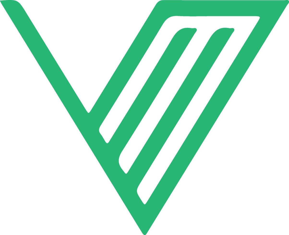 v logotipo vetor