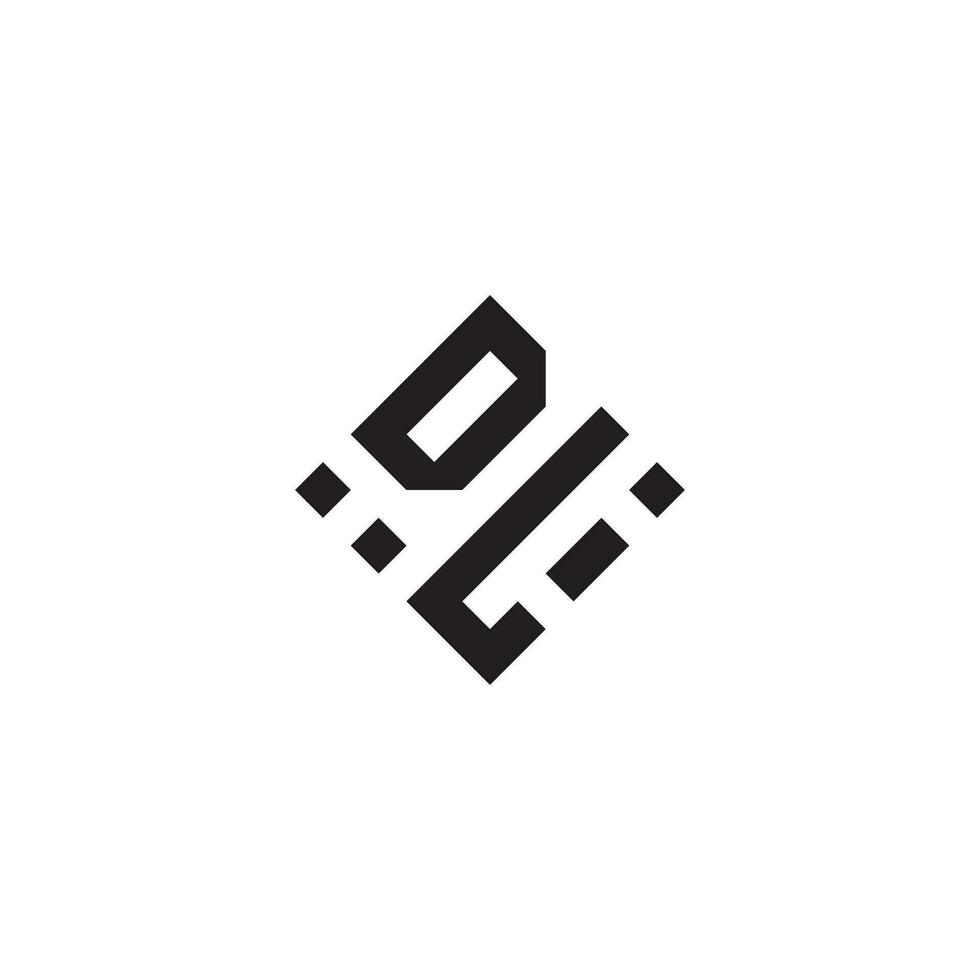 ld geométrico logotipo inicial conceito com Alto qualidade logotipo Projeto vetor
