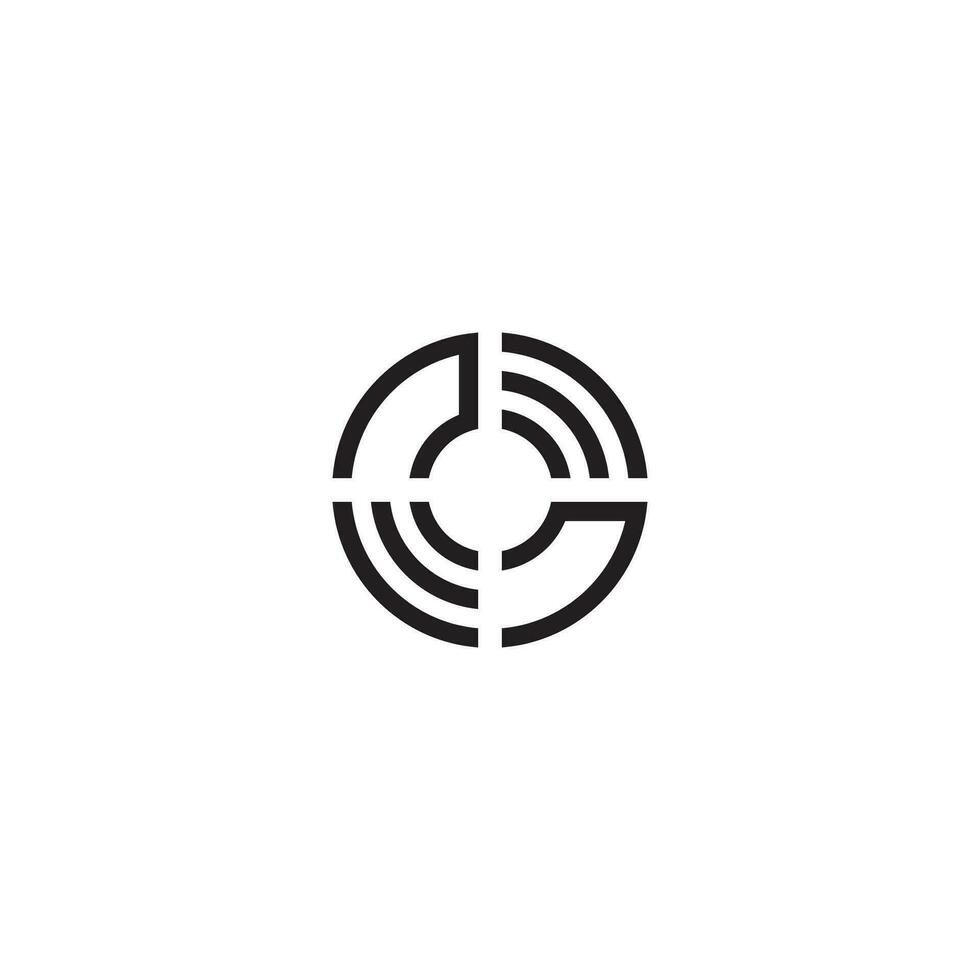 nn círculo linha logotipo inicial conceito com Alto qualidade logotipo Projeto vetor