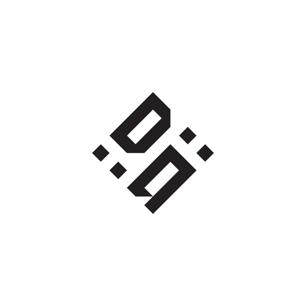 qd geométrico logotipo inicial conceito com Alto qualidade logotipo Projeto vetor