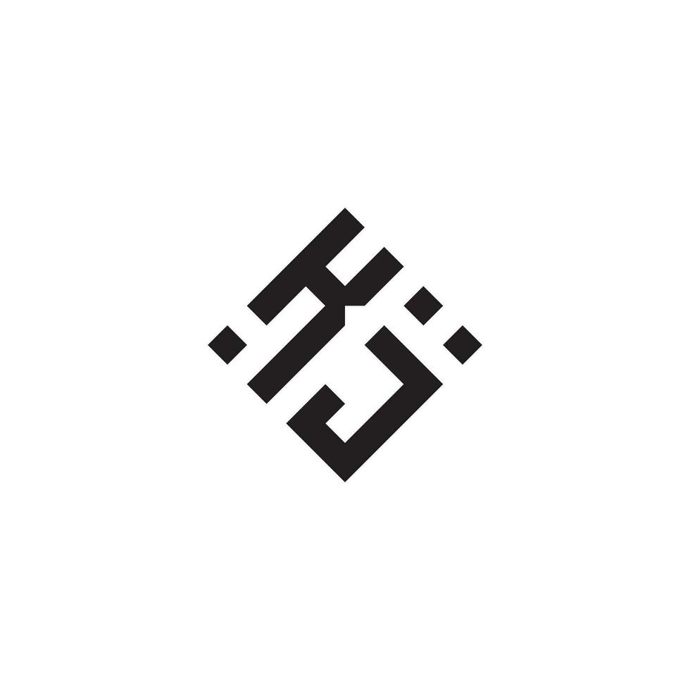 jk geométrico logotipo inicial conceito com Alto qualidade logotipo Projeto vetor