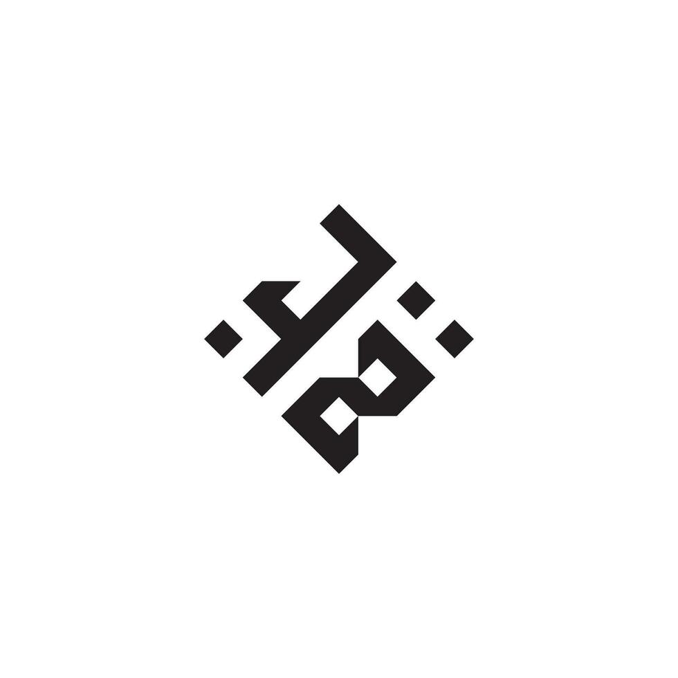 zj geométrico logotipo inicial conceito com Alto qualidade logotipo Projeto vetor