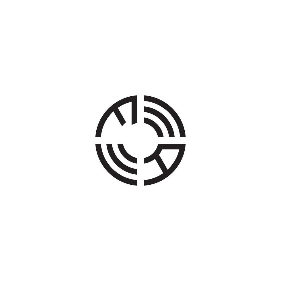 af círculo linha logotipo inicial conceito com Alto qualidade logotipo Projeto vetor