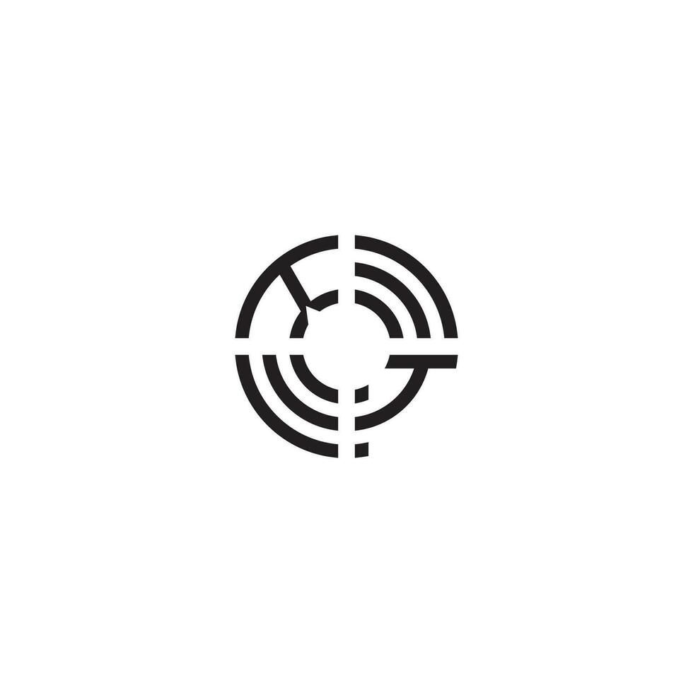 tk círculo linha logotipo inicial conceito com Alto qualidade logotipo Projeto vetor