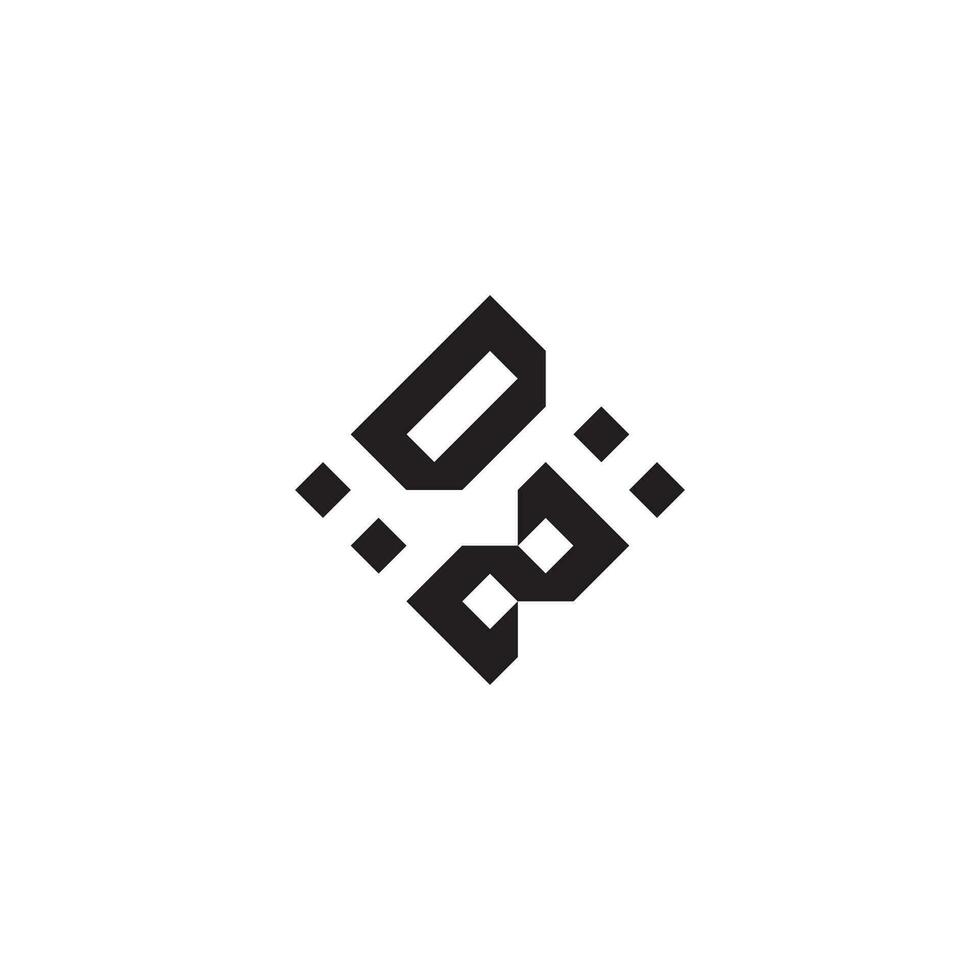 zd geométrico logotipo inicial conceito com Alto qualidade logotipo Projeto vetor