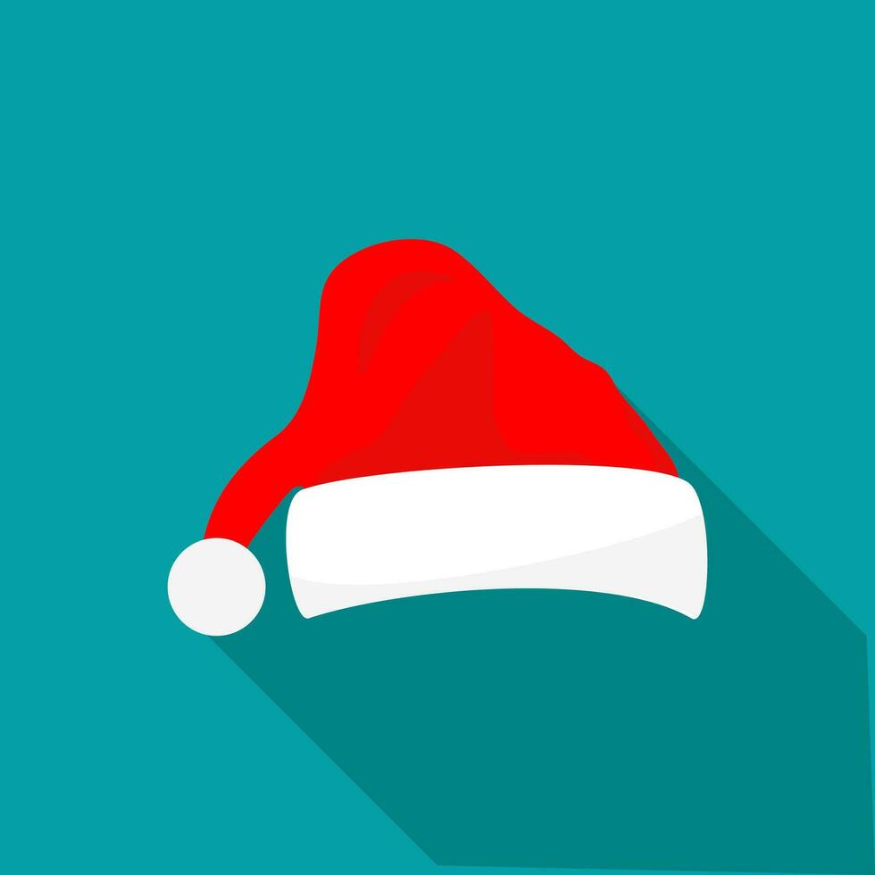Natal santa claus chapéu isolado em fundo. Novo ano vermelho chapéu vetor