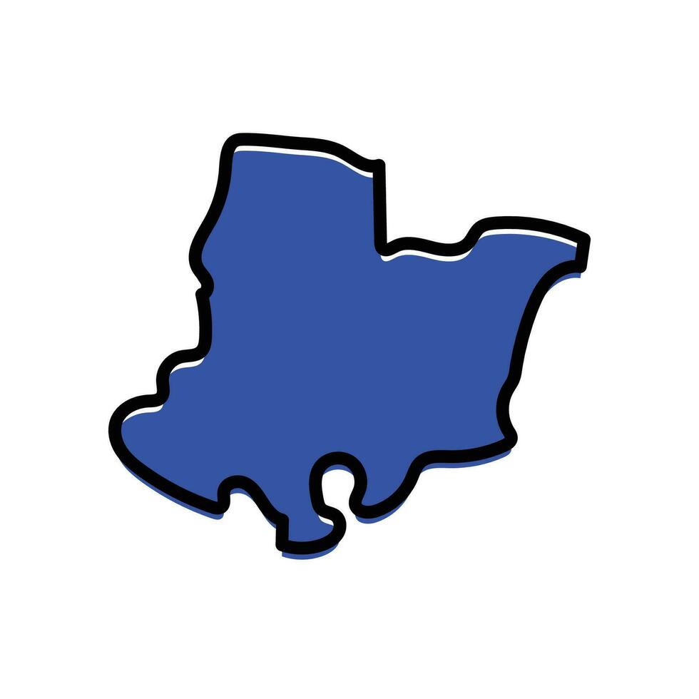 a bomi Estado do Libéria país mapa ilustração. vetor