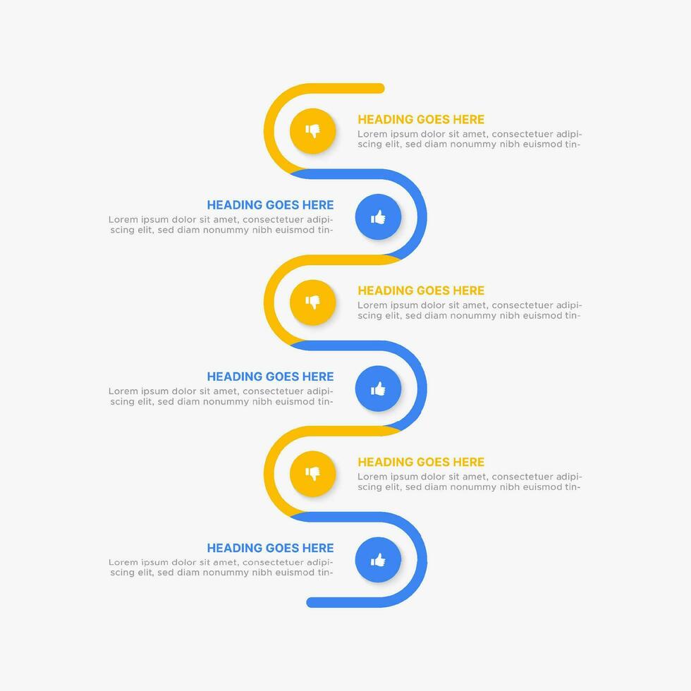 dos e não é comparação infográfico Projeto modelo vetor