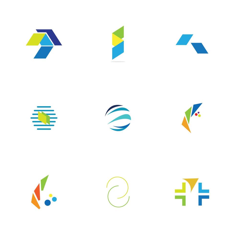 design de conceito de logotipo moderno para fintech e tecnologias de finanças digitais vetor
