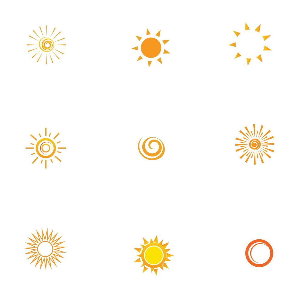 vetor do logotipo do sol