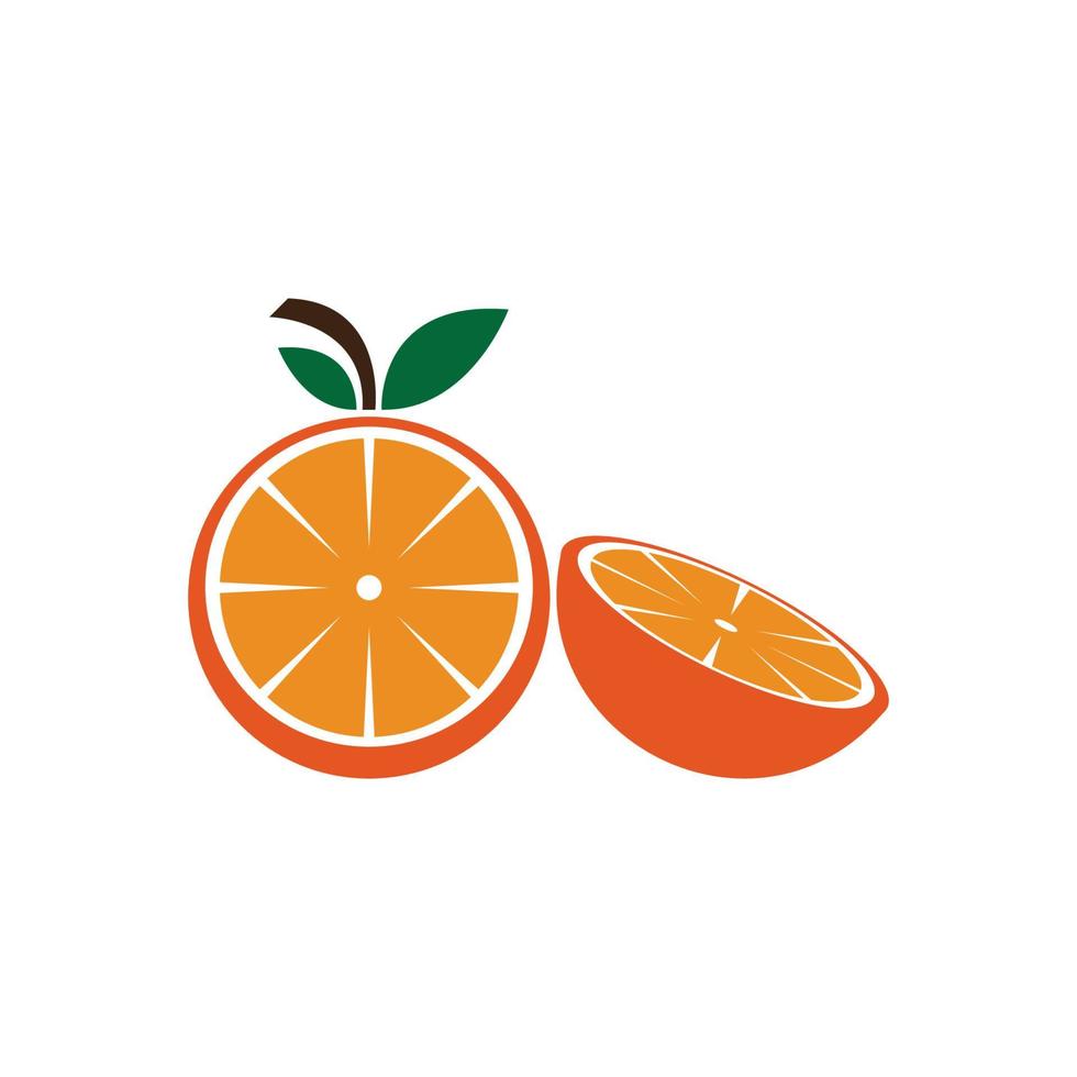 design de logotipo laranja vetor