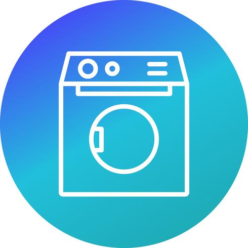 Ícone de vetor de máquina de lavar roupa