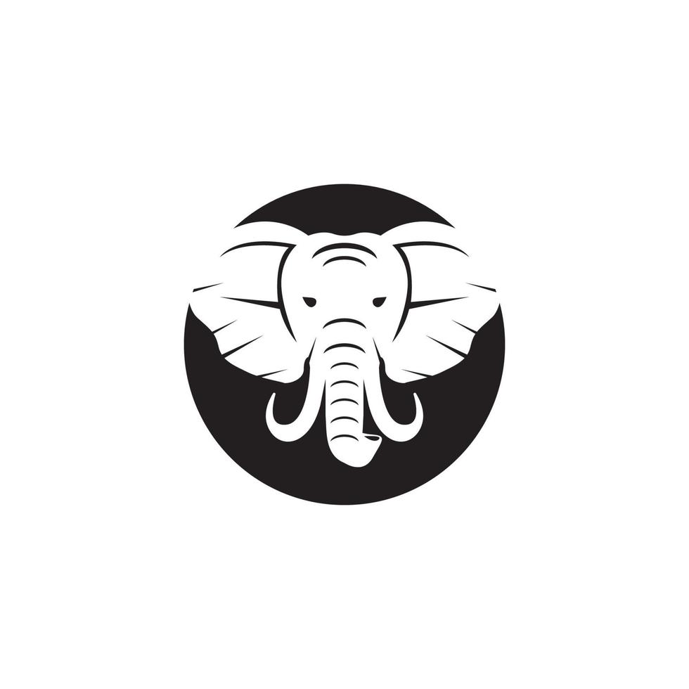 ilustração de modelo de vetor de ícone e símbolo de elefante