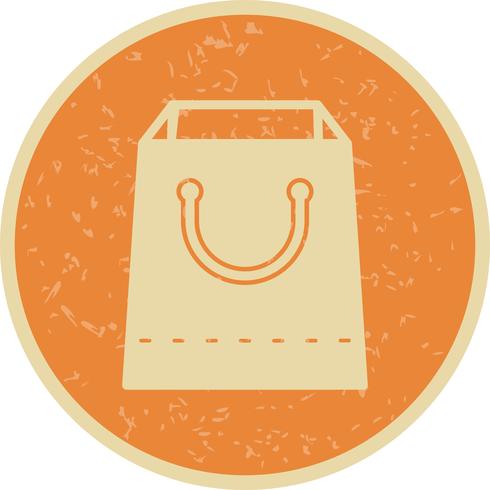 Ícone de sacola de compras de vetor